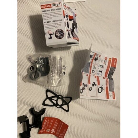 New Black Motorcycle ALL METAL Phone Mount - 20MAXX Spring Cradle - Picture 2 of 2